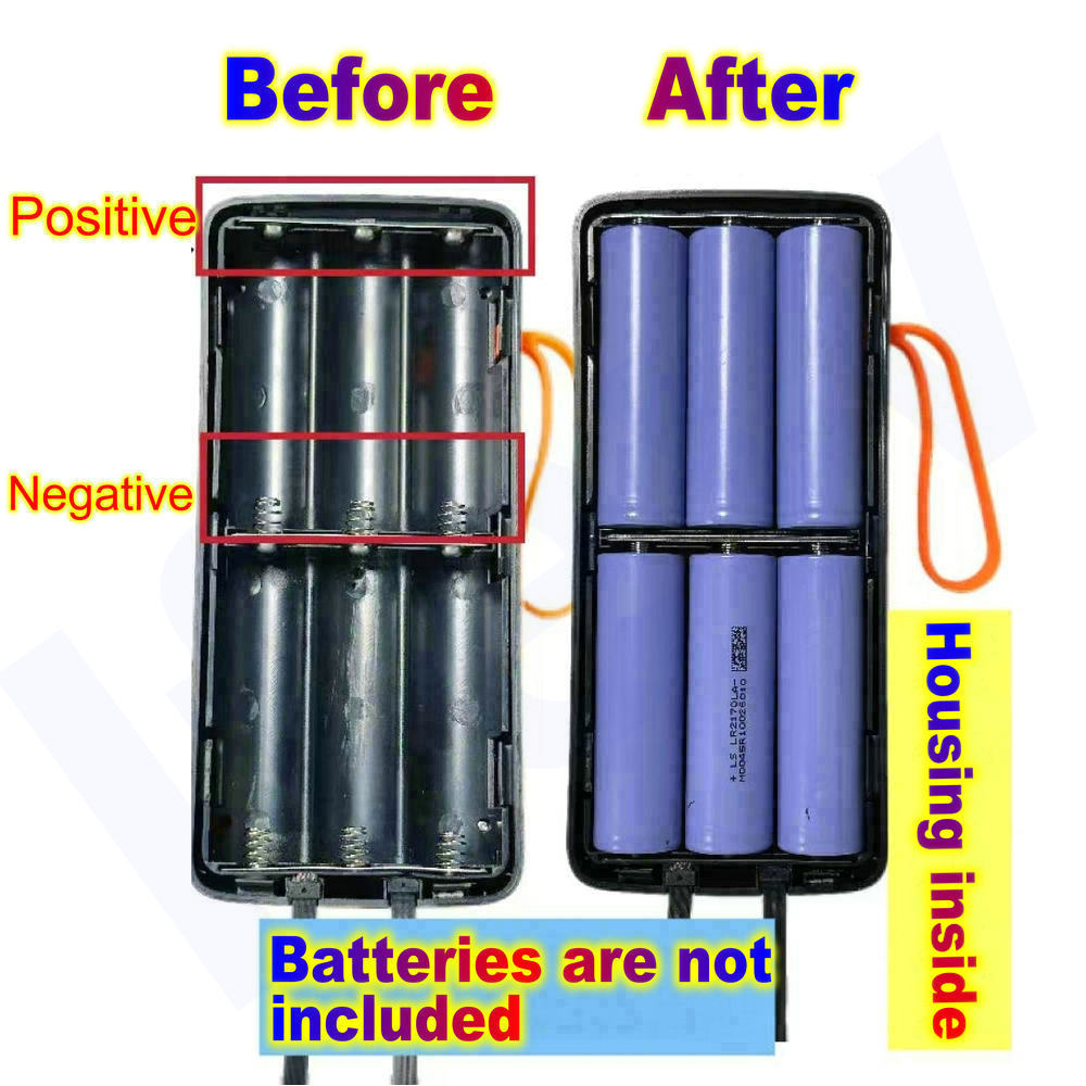 21700  Battery Case Power Bank – Battery Case Storage Bewertung und Preis