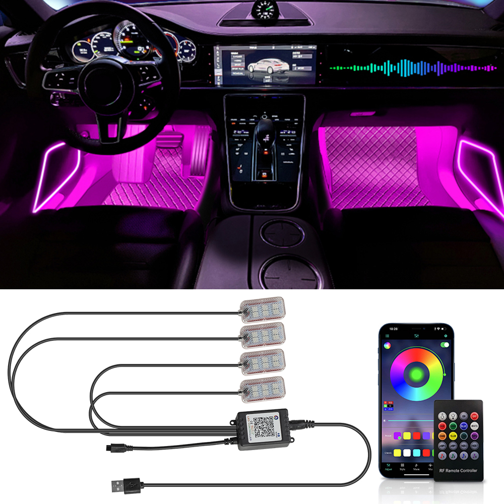 Car Led Foot Ambient With USB  – Vape Decoration Bewertung und Preis