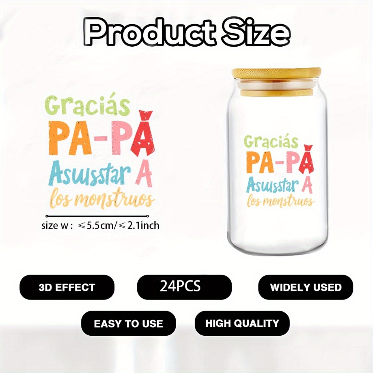 24Pcs/Set Father's Day Quotes  – Rdta Tank Glass Bewertung und Preis
