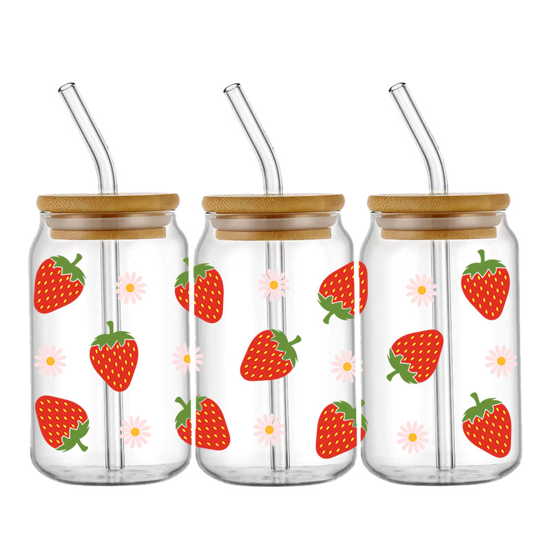 3D UV DTF Strawberry Christmas – Rdta Tank Glass Bewertung und Preis