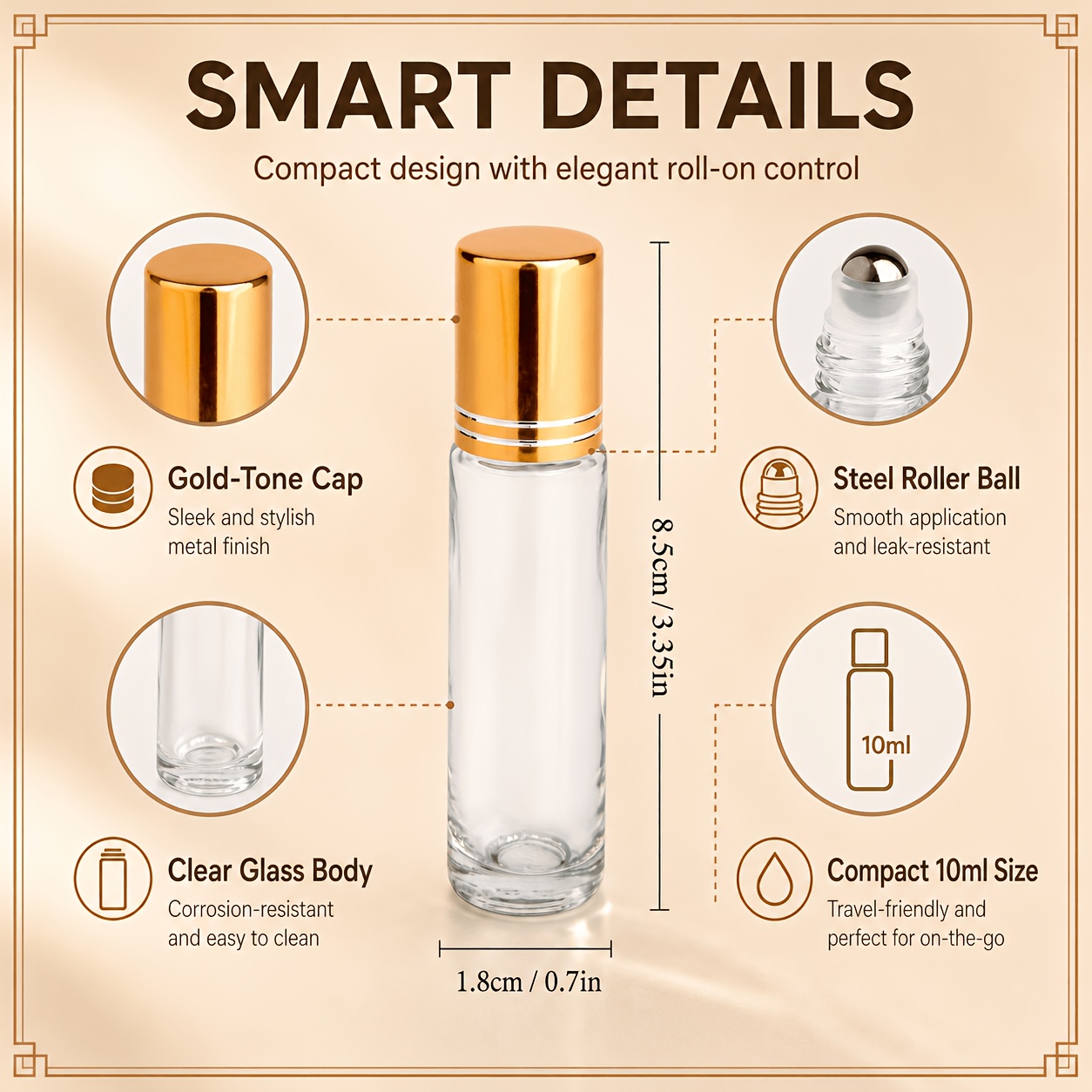 7/14pcs Glass Roll on Bottle 1 – Juice Bottle Dropper Bewertung und Preis
