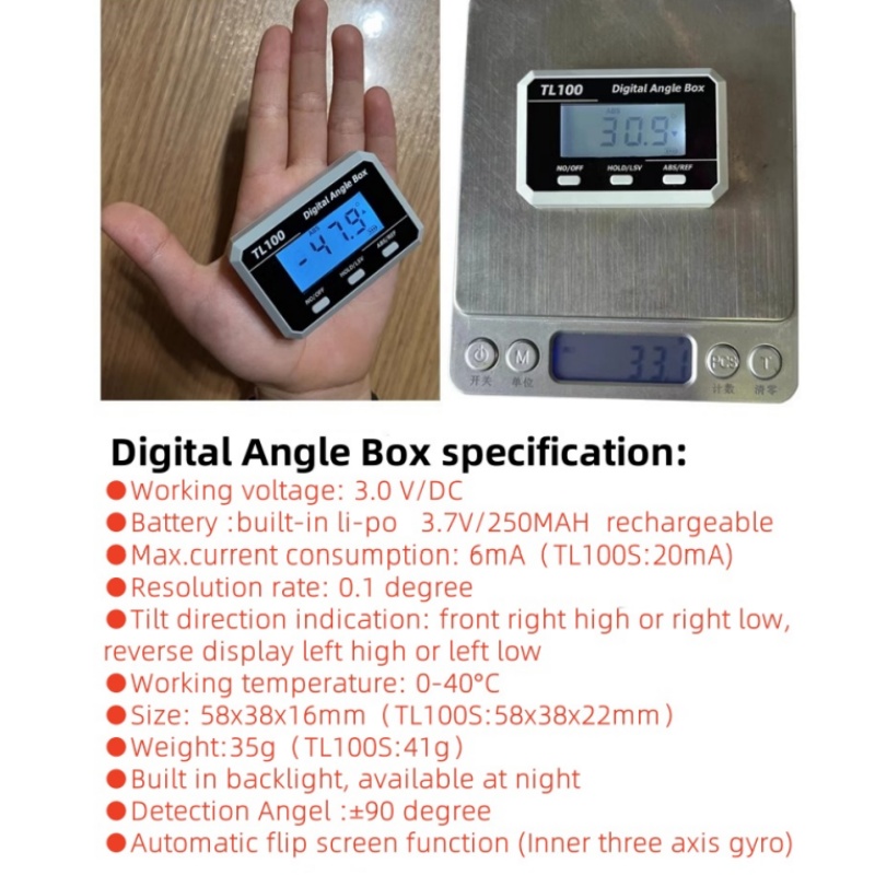 Horizontal Angle Meter Protrac – Battery Case Storage Bewertung und Preis