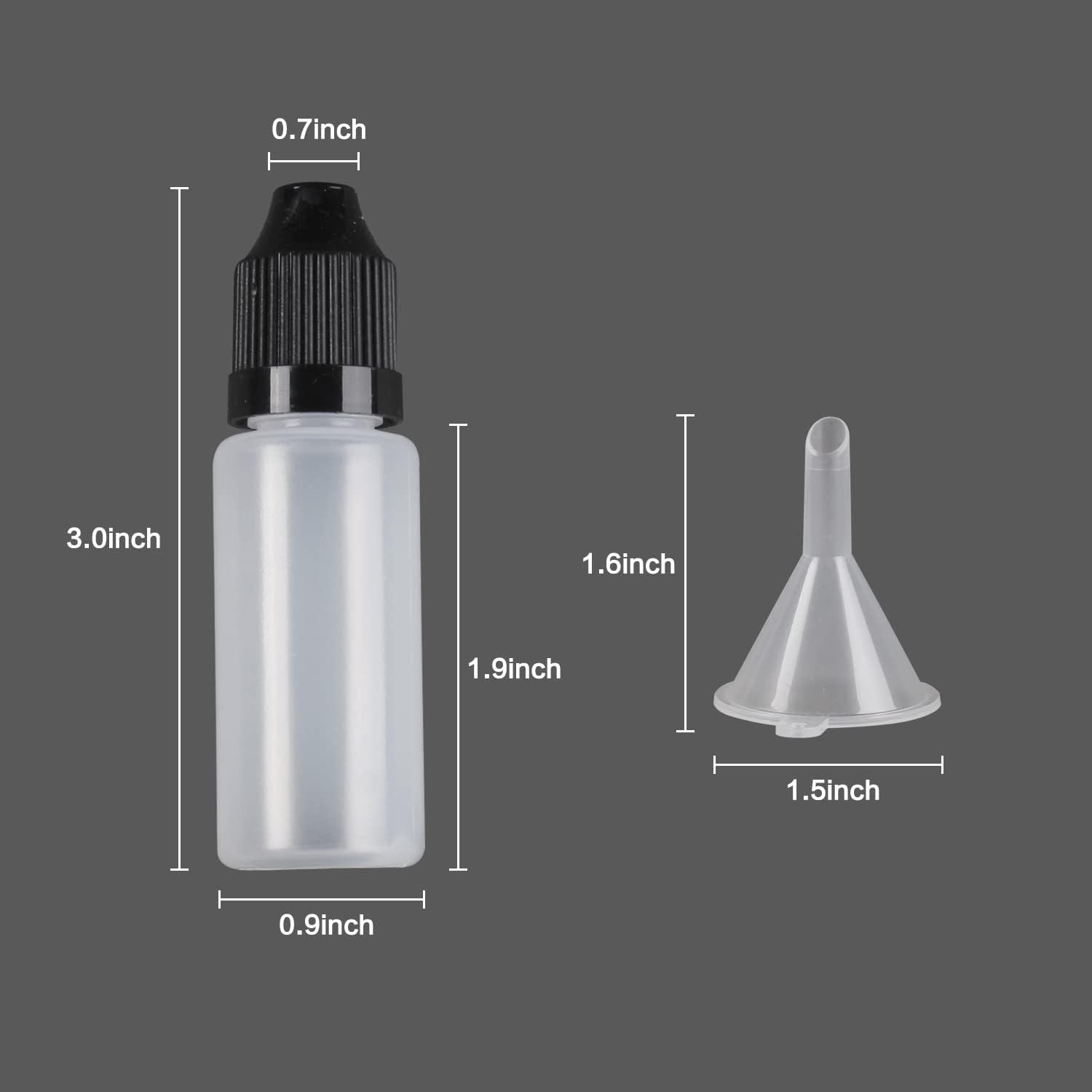 10Pcs  LDPE 15ml Thin Tip Drop – Juice Bottle Dropper Bewertung und Preis