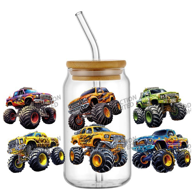 Monster Truck design UV DTF Wr – Rdta Tank Glass Bewertung und Preis
