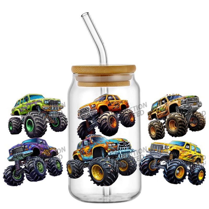Monster Truck design UV DTF Wr – Rdta Tank Glass Bewertung und Preis