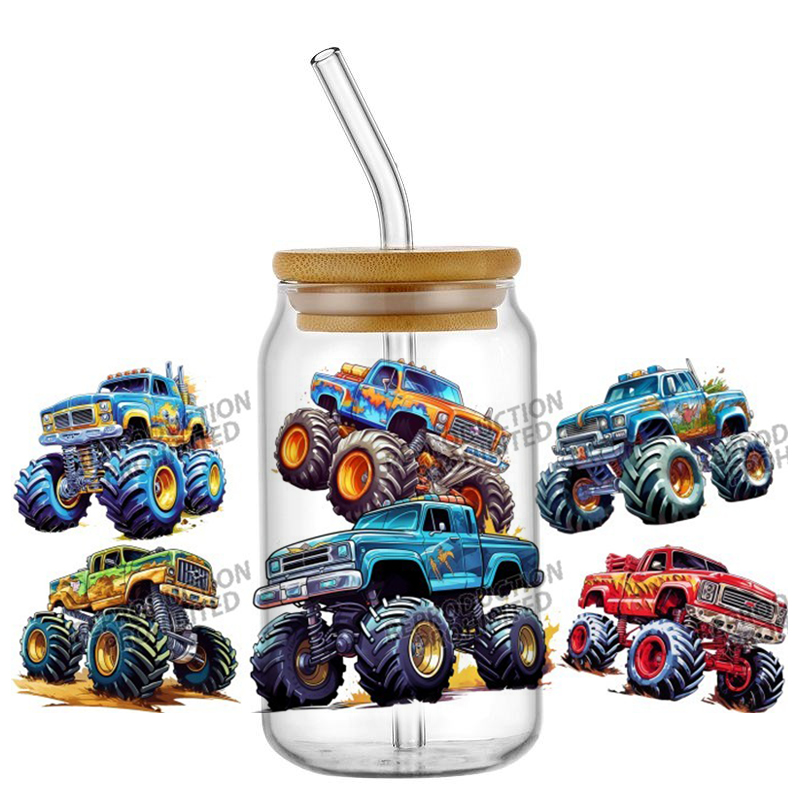 Monster Truck design UV DTF Wr – Rdta Tank Glass Bewertung und Preis