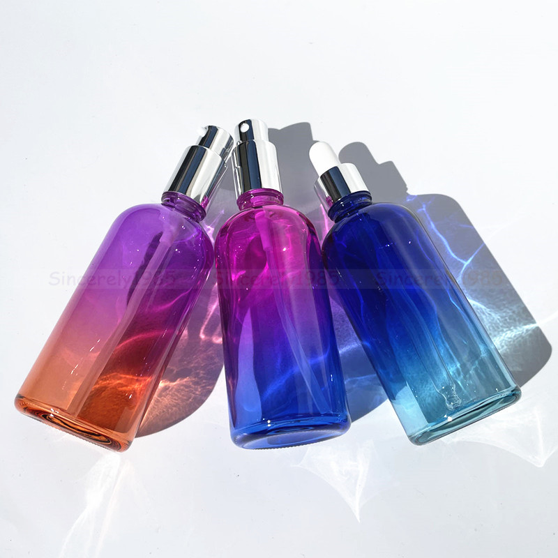 1X 3x 100ml Gradient Color gla – Juice Bottle Dropper Bewertung und Preis