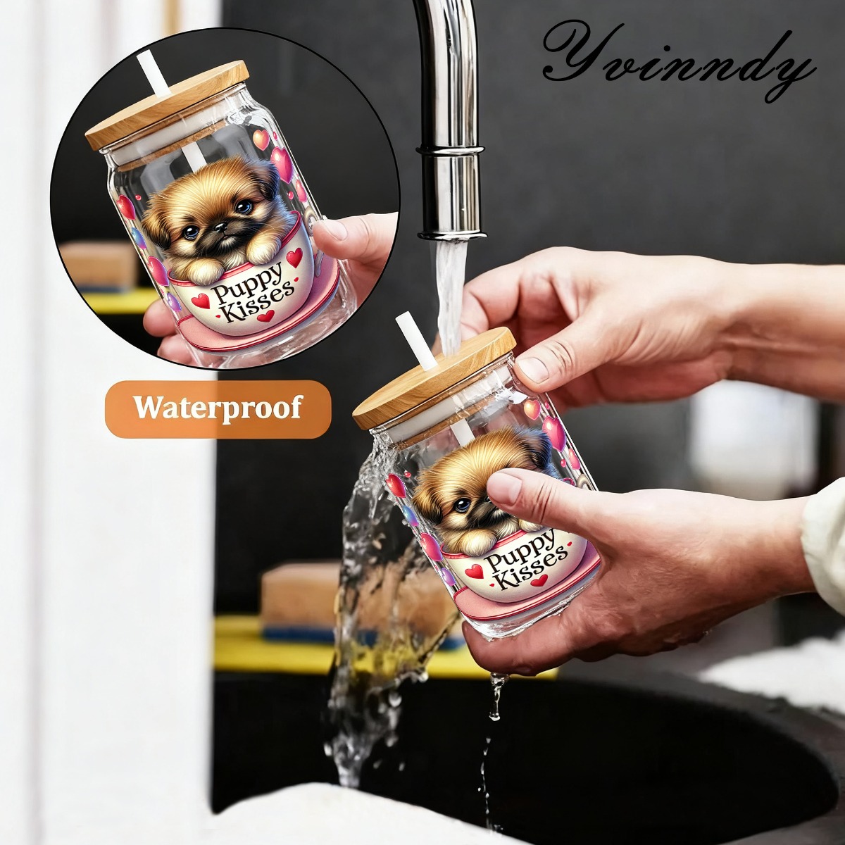 5Pcs/Set Valentines Puppy 16OZ – Rdta Tank Glass Bewertung und Preis