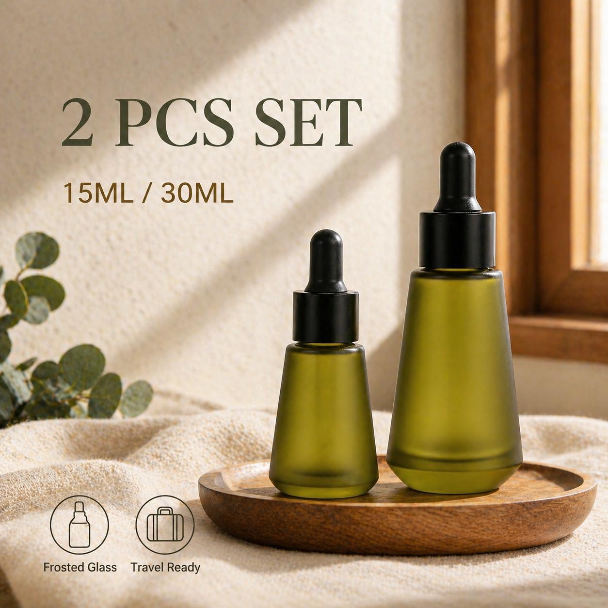15ml 30ml Frosted Olive Green  – Juice Bottle Dropper Bewertung und Preis
