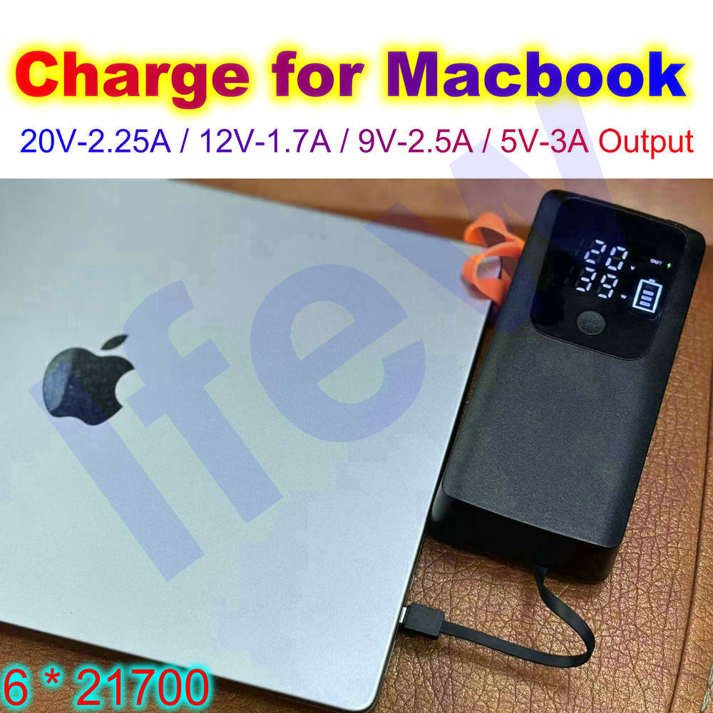 45W Power Bank Case For Macboo – Battery Case Storage Bewertung und Preis