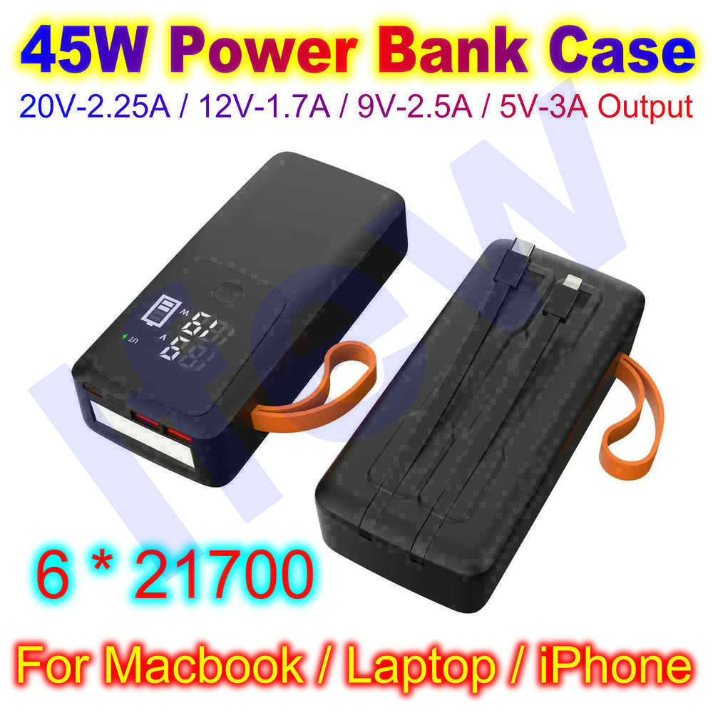 45W Power Bank Case For Macboo – Battery Case Storage Bewertung und Preis